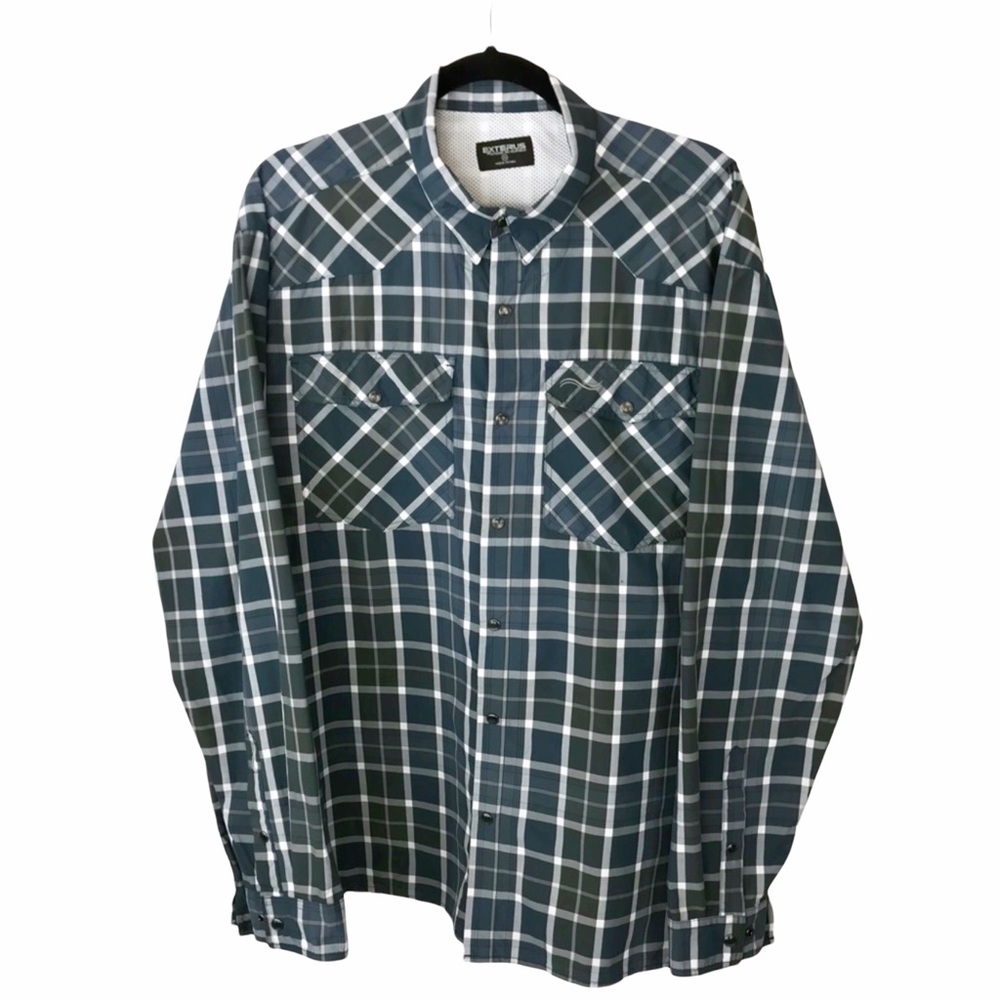 *2/$20* Exterus Men’s Plaid Vented Sports Shirt